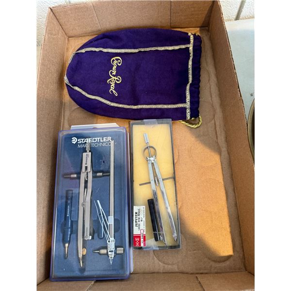 Geometry set Crown royal bag