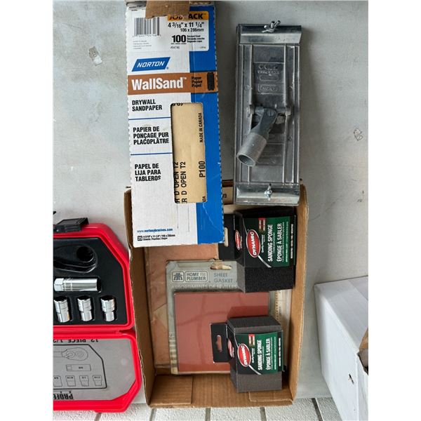 Sandpaper and sanding items rotating tilting surface mount