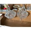 Image 1 : Crystal lidded candy dishes