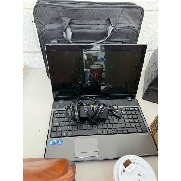 Acer, laptop and laptop bag untested