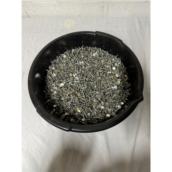 Drain pan and roofing nails?