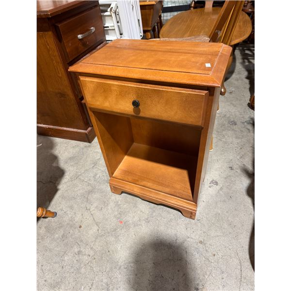 Nightstand  17 and three-quarter inches by 10 1/2" x 26" tall