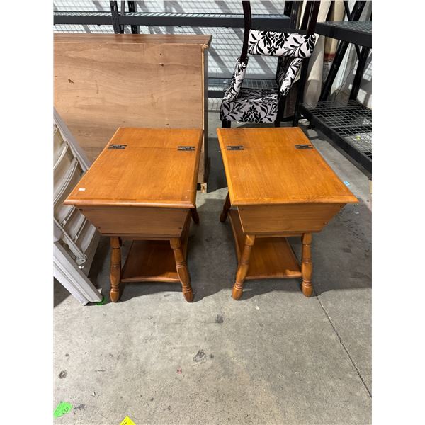 Pair of side tables with Storage