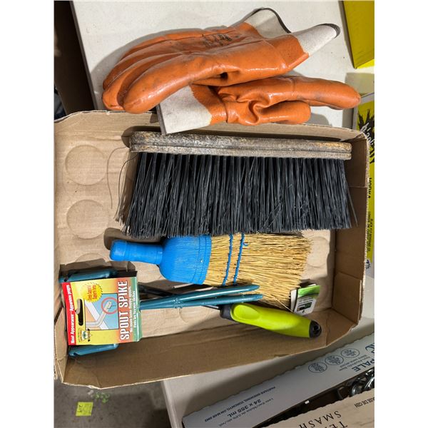 Broom and garden items