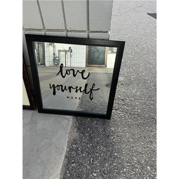 Love yourself more mirror