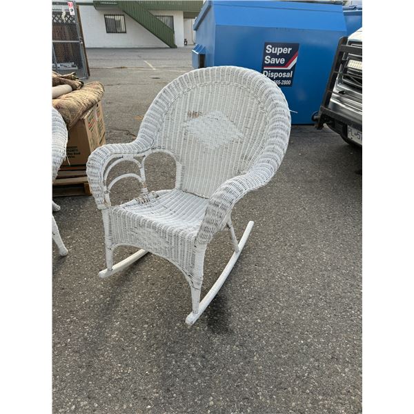 Wicker rocker