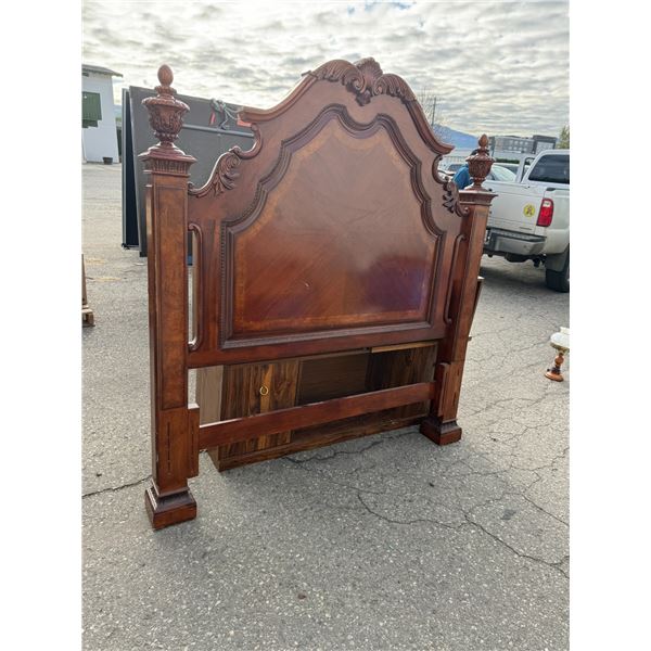 Queen or double headboard, footboard, and rails