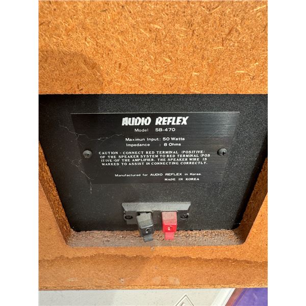 Audio reflex model SB – 470 Speakers