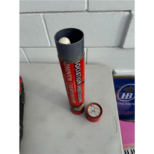 Vintage badminton birdies