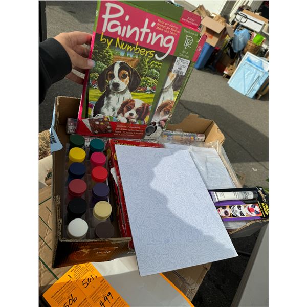 Crafting paint by numbers, etc.