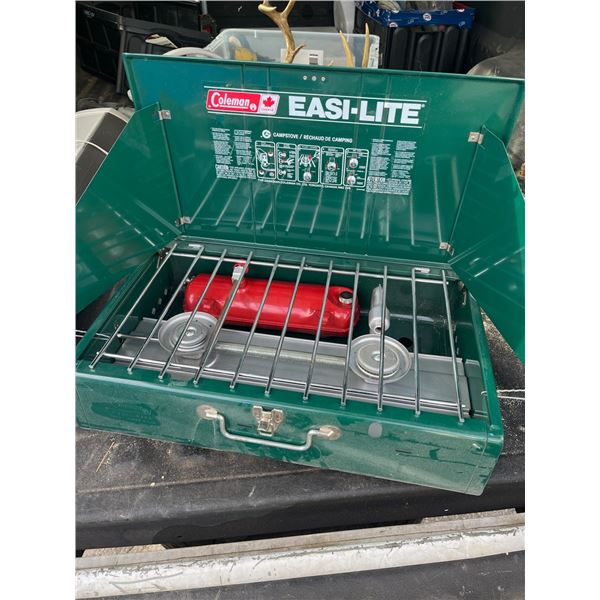 Vintage Coleman 432A Large Size/Format Naptha Gas Camp Stove -- Never Used -- Tank Valve Needs Seal