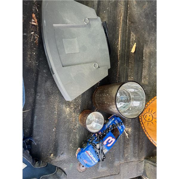 Dale Earnhardt Car Phone, Christmas Candle Holders & Bose Wave CD Player Untested