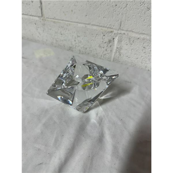 Orrefors glass Candle Holder