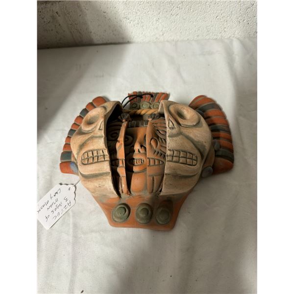 Vintage Aztec three ages of man clean mask