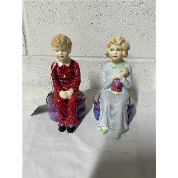1950s paragon China, David and carrol figurines