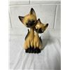 1950s Japan, long necked Siamese pottery figure