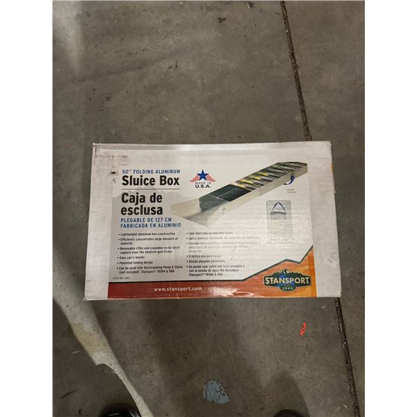 Sluice, Box 50 inch folding aluminum