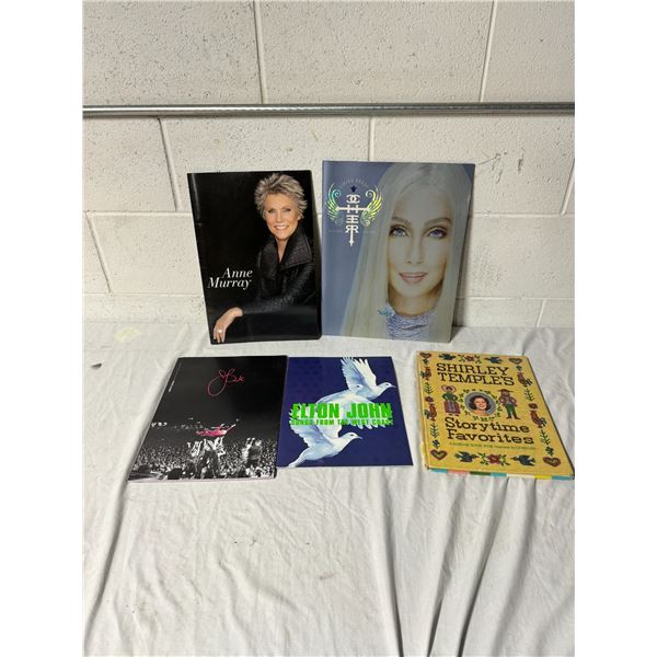 Cher , Anne Murray, pink, Elton John and truly Temple collectibles