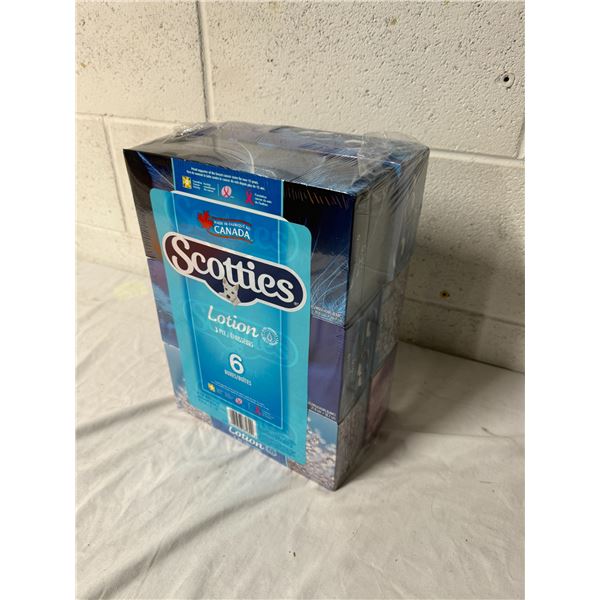 Scotty's 6 pack lotion, tissues