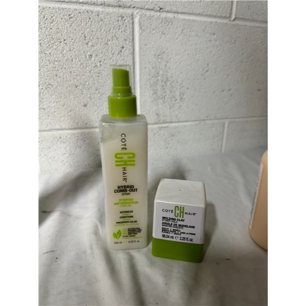 Cote hair, hybrid, comb out spray and molding clay