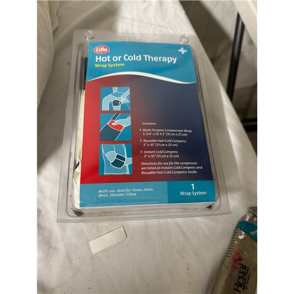 Hot or cold therapy wrap system