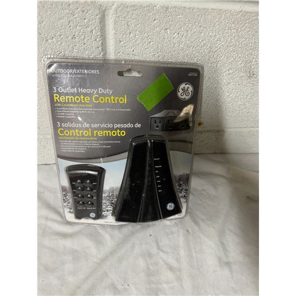 3 outlet heavy duty remote control with countdown function