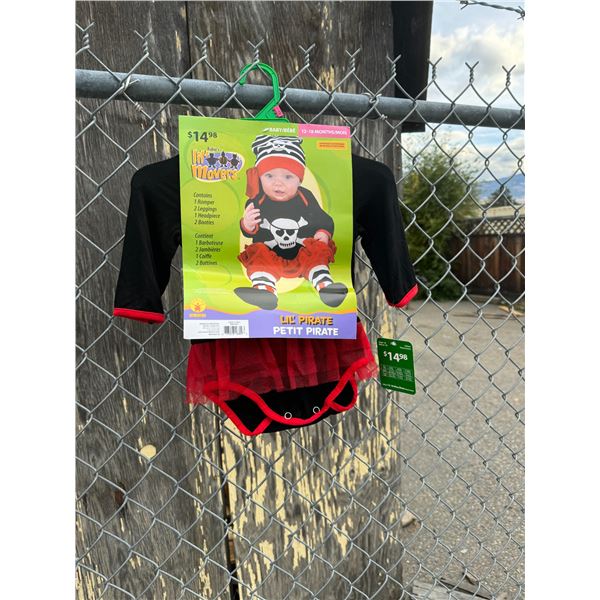 Pirate costume 12 to 18