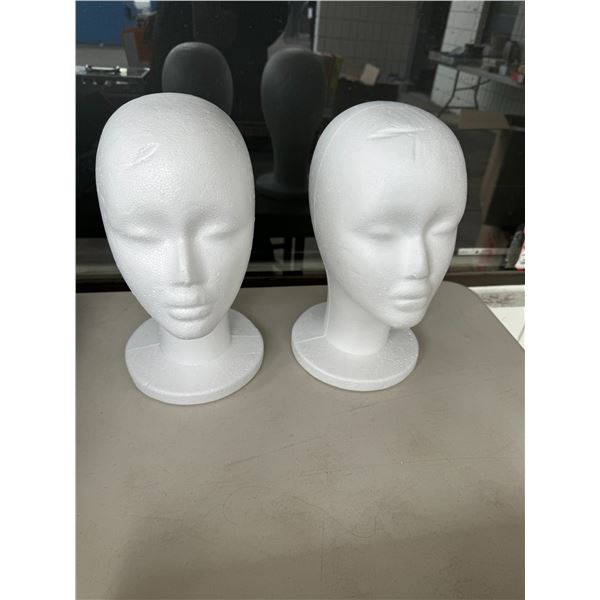 Styrofoam mannequin heads