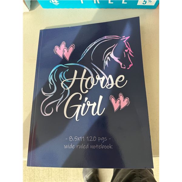 Horse girl, notebook