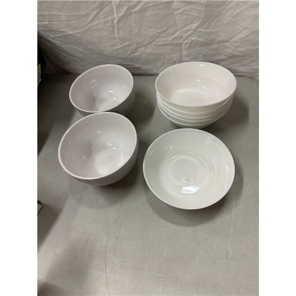 Classic white bowls