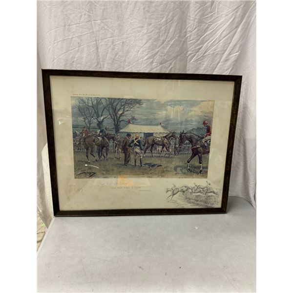 Jonhs pain "snaffles" signed by hand art" oh! To be in England now that April is there" measures 28"