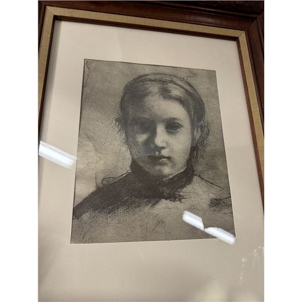 Vintage Degas art print nice frame 16 1/4 x 20 1/2"