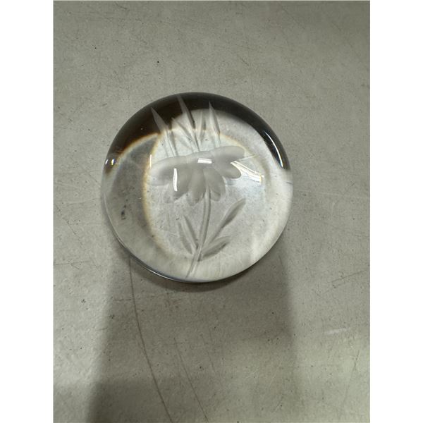 Crystal paperweight