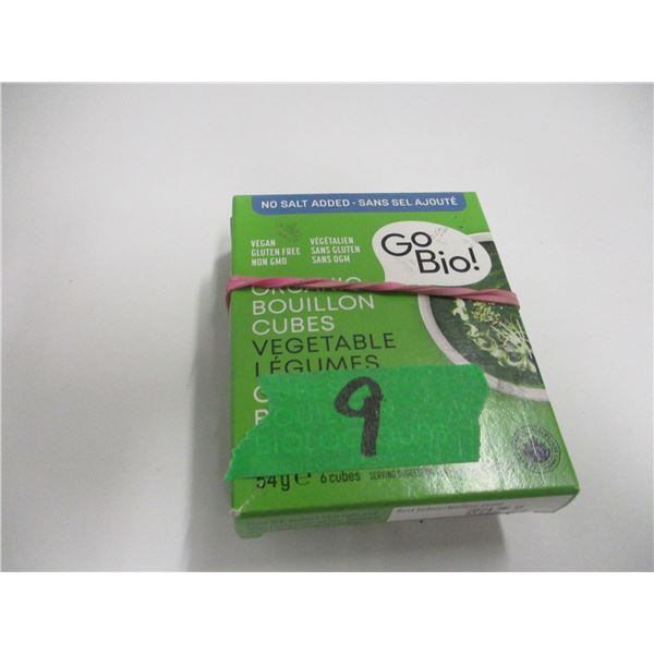 SHELF PULLS (AS IS):  VEGETABLE BOUILLION CUBES (6) - 2 PACKAGES