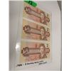 Image 1 : 3 - 1986 CRISP CANADA $2 BANK NOTES