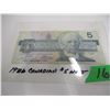 Image 1 : 1986 CANADA $5 BANK NOTE
