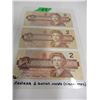 Image 1 : 3 - 1986 CANADA $2 BANK NOTES