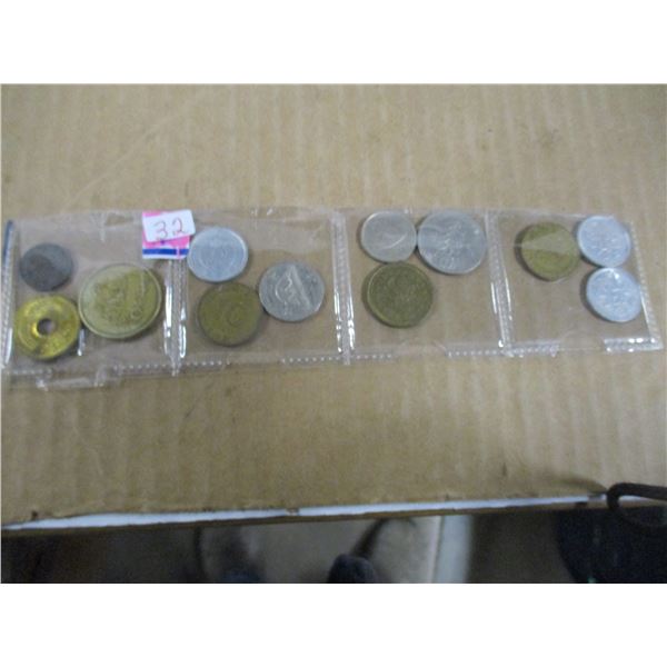 STOCK ROW OF WORLD COLLECTABLE COINS