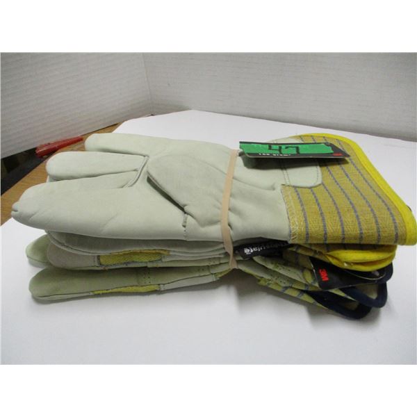 STORE CLOSE-OUT (AS IS0:  2 PAIR MEN'S THINSULATE GLOVES (SIZE LARGE)