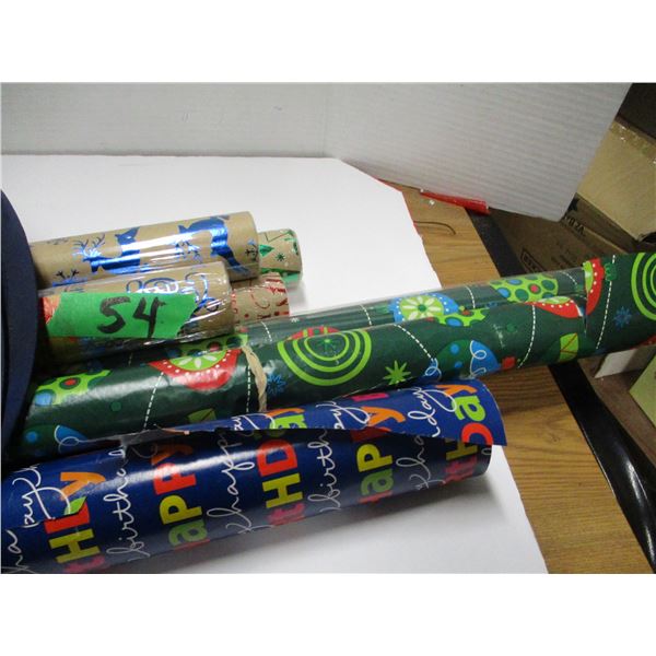 ESTATE:  BLACK BAG C/W WRAPPING PAPER