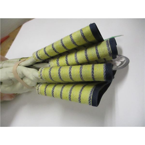 STORE CLOSE-OUT (AS IS):  2 PAIR LEATHER GLOVES (SIZE MEDIUM)