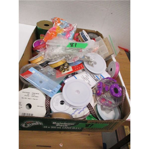 FLAT C/W ASSORTED CRAFT SUPPLIES