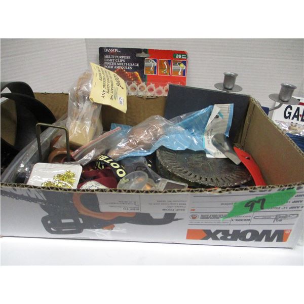 TRAY C/W BELT BUCKLES, ETC