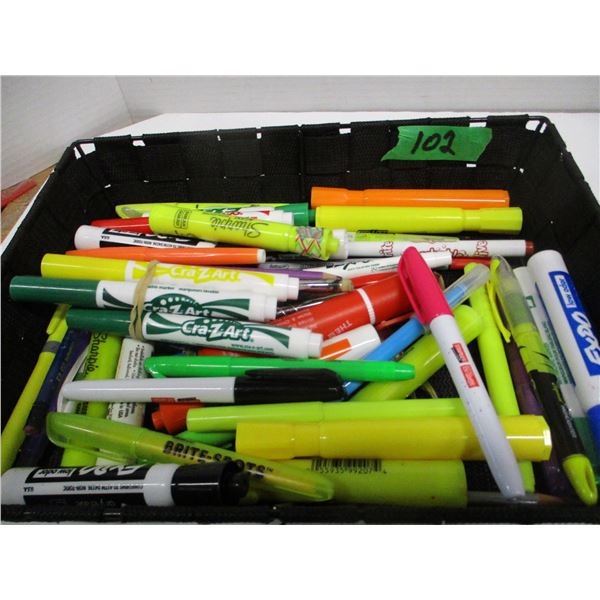 FLAT C/W MARKERS, ETC