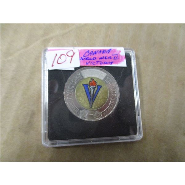 WORLD WAR II CANADA VICTORY $2 COIN