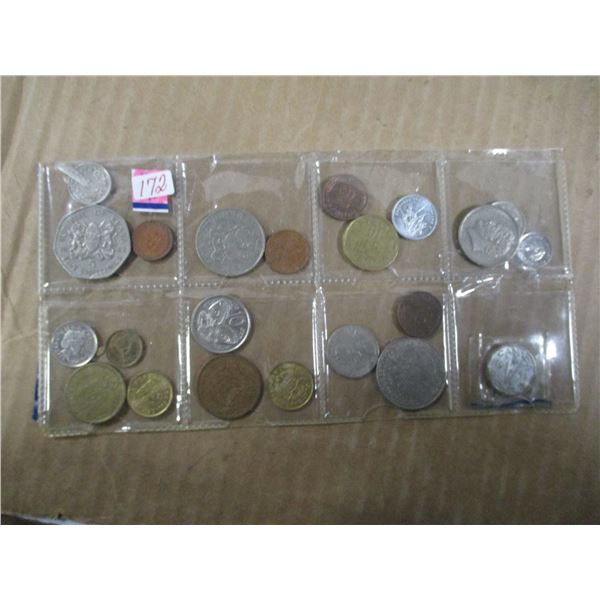 DOUBLE STOCK ROW OF WORLD COLLECTABLE COINS