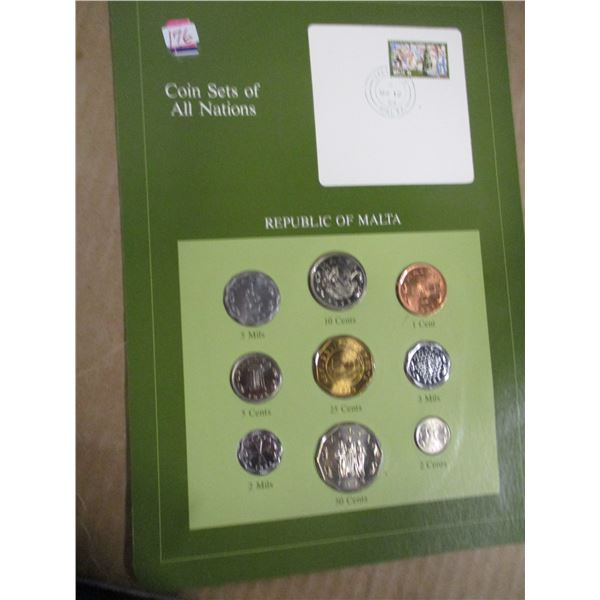 REPUBLIC OF MALTA MINT SEALED COIN SET