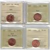 Image 1 : 1¢ MS-66 ICCS PCCS 4pcs lot, Professional Coin Certification System