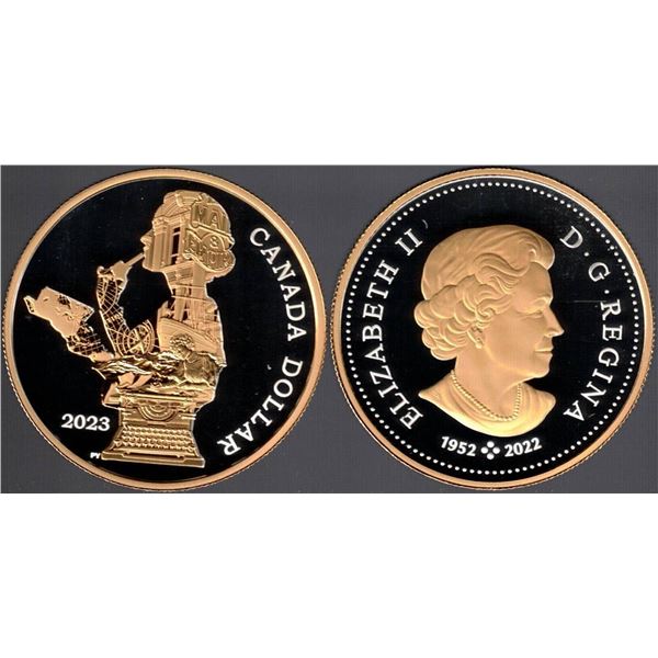 2023 Canada Fine Silver/Gold Plated Dollar, "Kit Coleman" Tax exempt