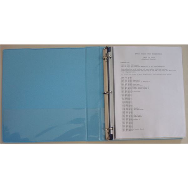 1960-2012 1¢ PCCS graded Penny Collection 72pcs